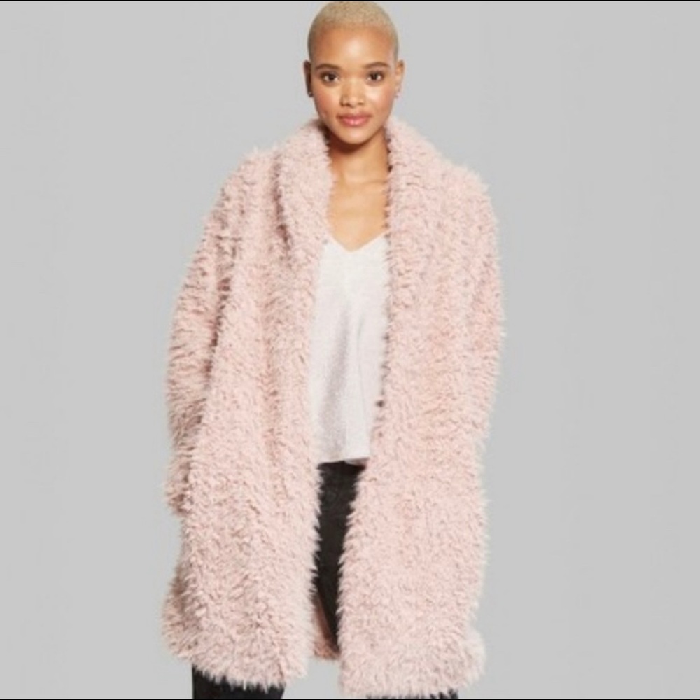 Wild Fable Target Pink Sherpa Coat NWT Size XS
